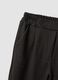 Brown regular-fit formal trousers in stretch viscose_1