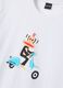 Wei&szlig;es T-Shirt mit Paul-Frank-Print aus reiner Baumwolle, Regular Fit_5