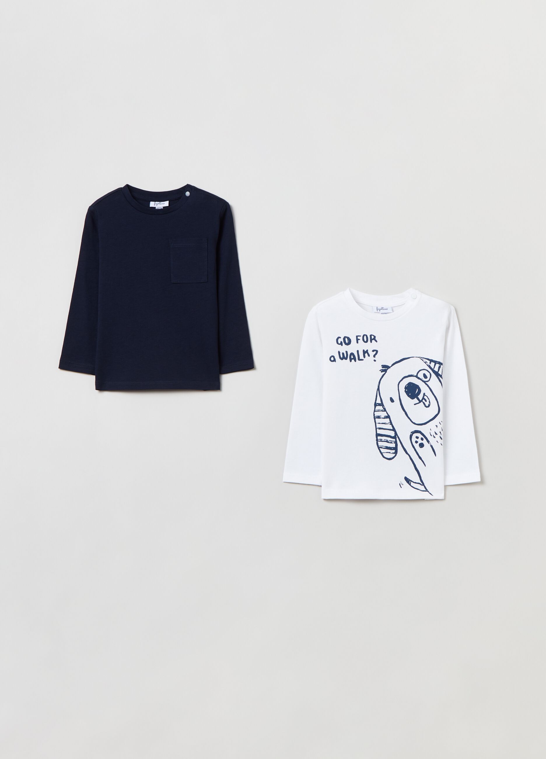 Two-pack T-shirts with long sleeves_0