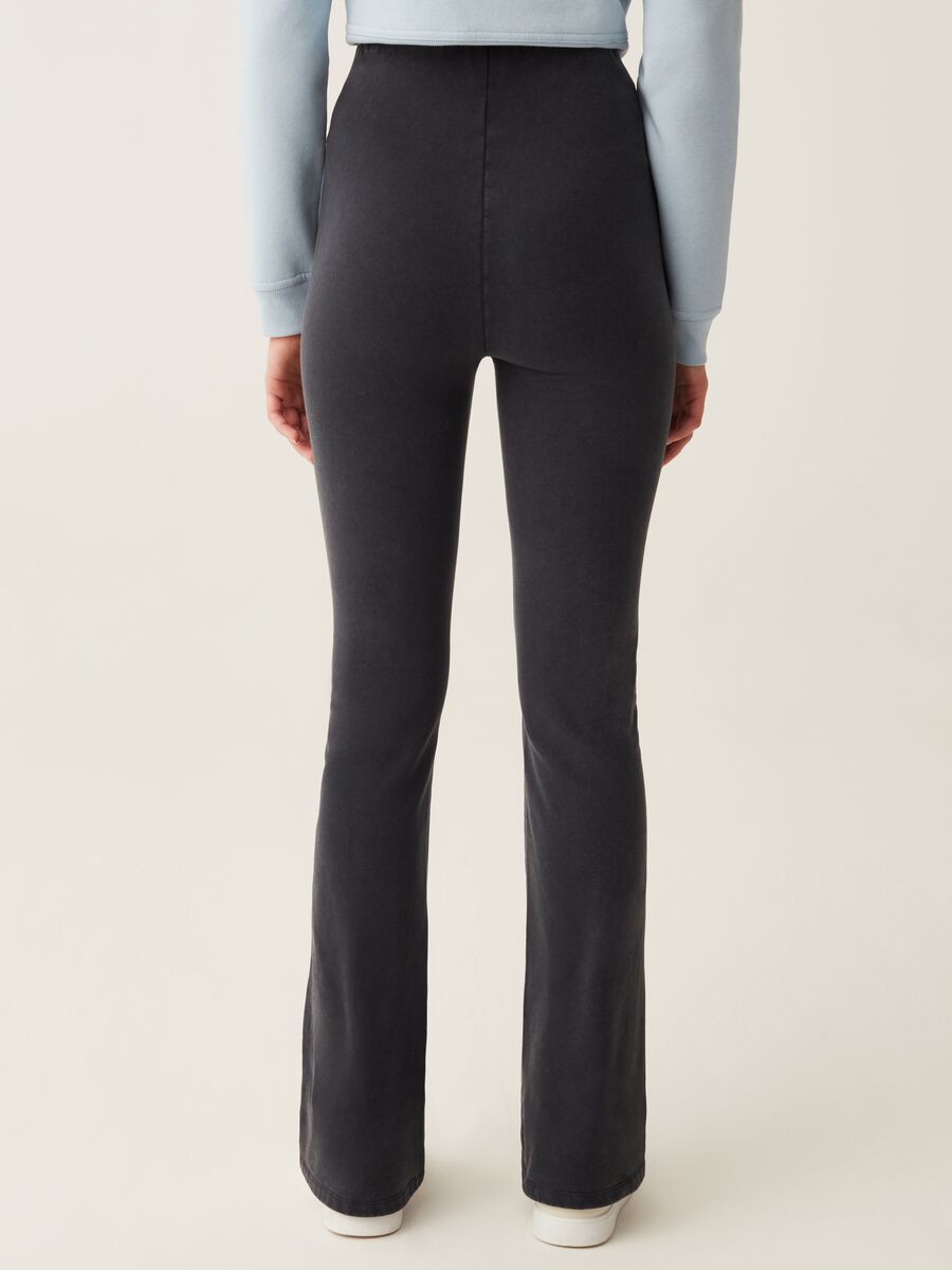 Flare-fit trousers in fleece_2