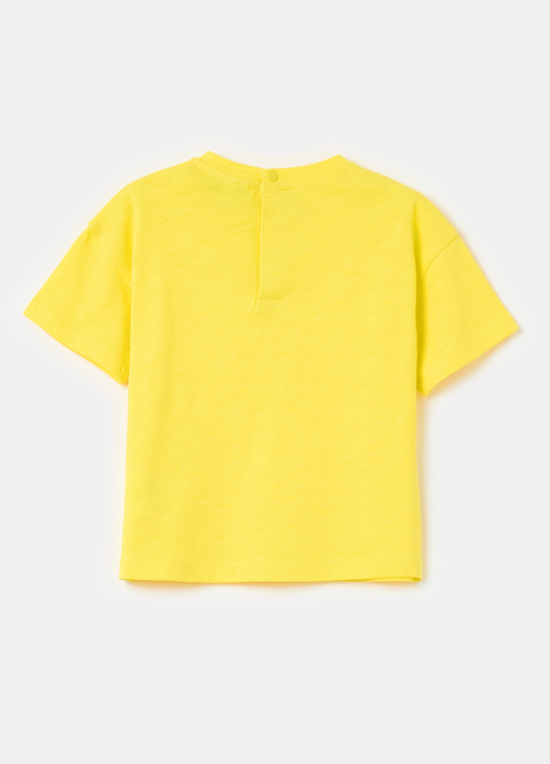 Slub cotton T-shirt with pocket
