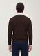 Brown crew-neck jumper in viscose blend, regular fit_3