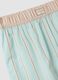 Multicolour organic cotton striped pyjama shorts_6