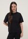 Camiseta negra de algod&oacute;n y modal el&aacute;stico_0