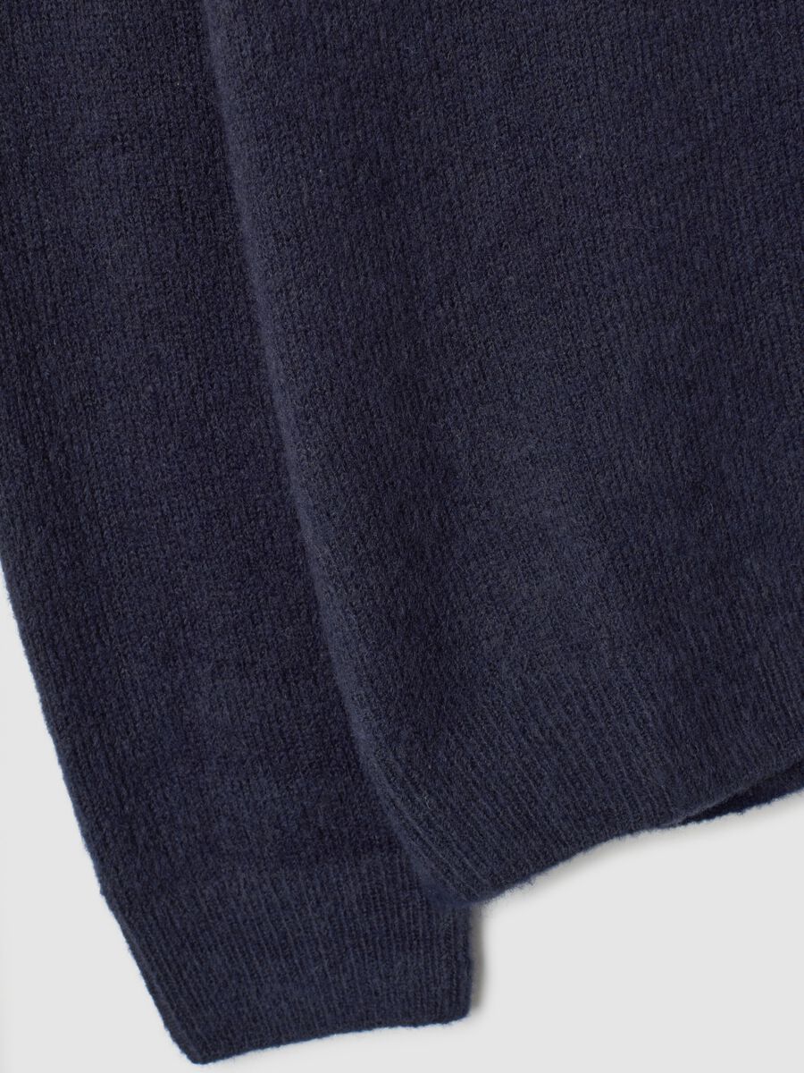 Regular Fit Blue Crewneck Jumper_5