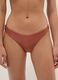 Orangefarbene Stretch-Badehose mit Glitzerstruktur_1
