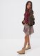 Brown pleated skirt in stretch viscose_2