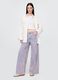 Wide-leg trousers in Lyocell and cotton_0