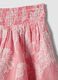 Girls&rsquo; pure cotton ruffle skirt with pink stripes_2