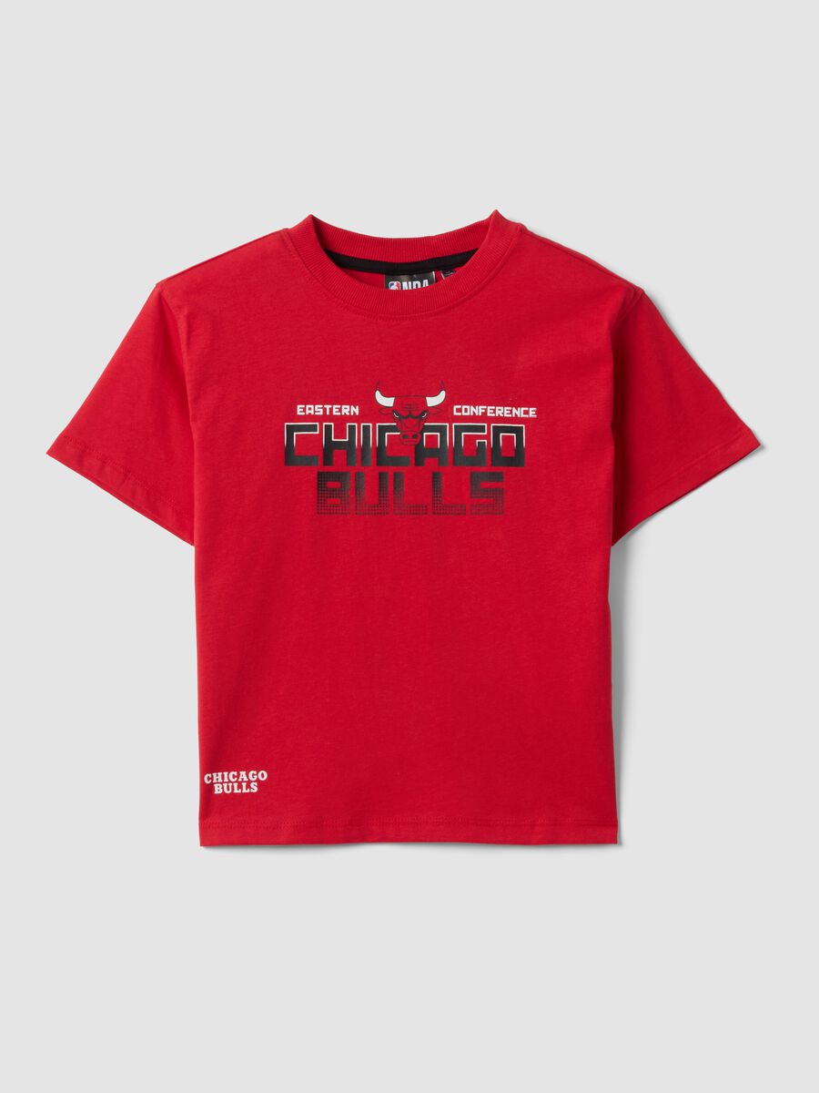 Red short-sleeved pure cotton T-shirt_0