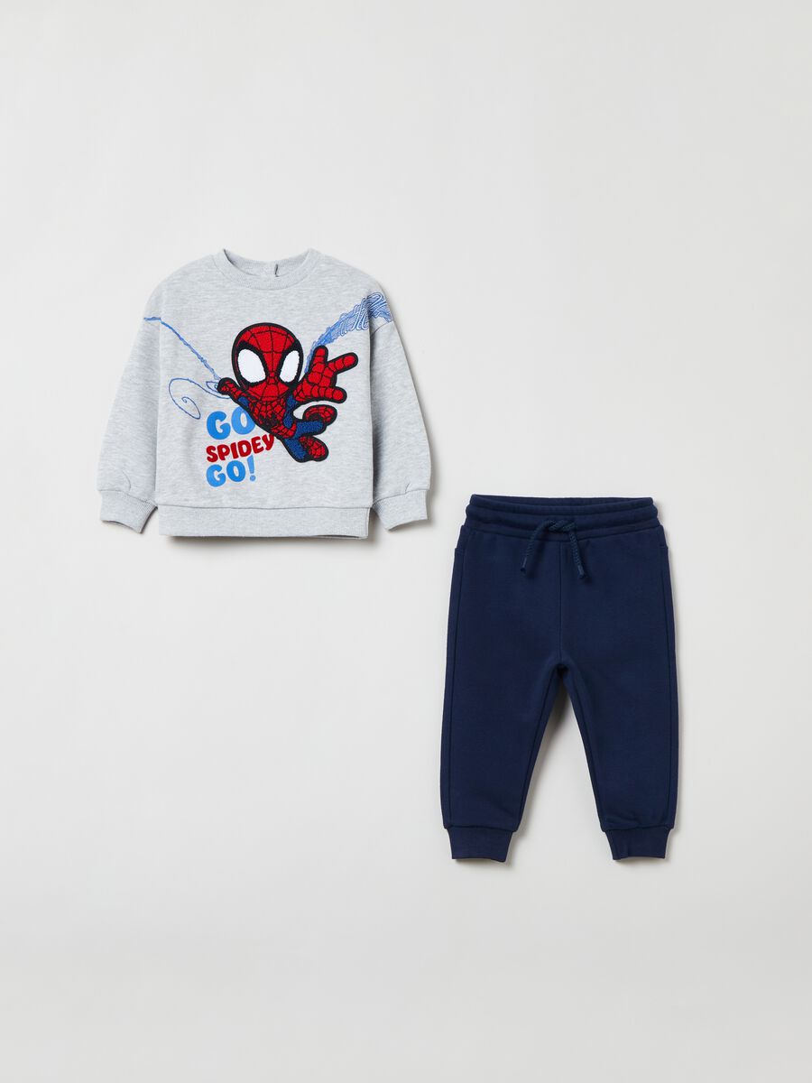 Plush jogging set with Spidey patch_0