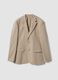 Slim Fit Beige Blazer_5