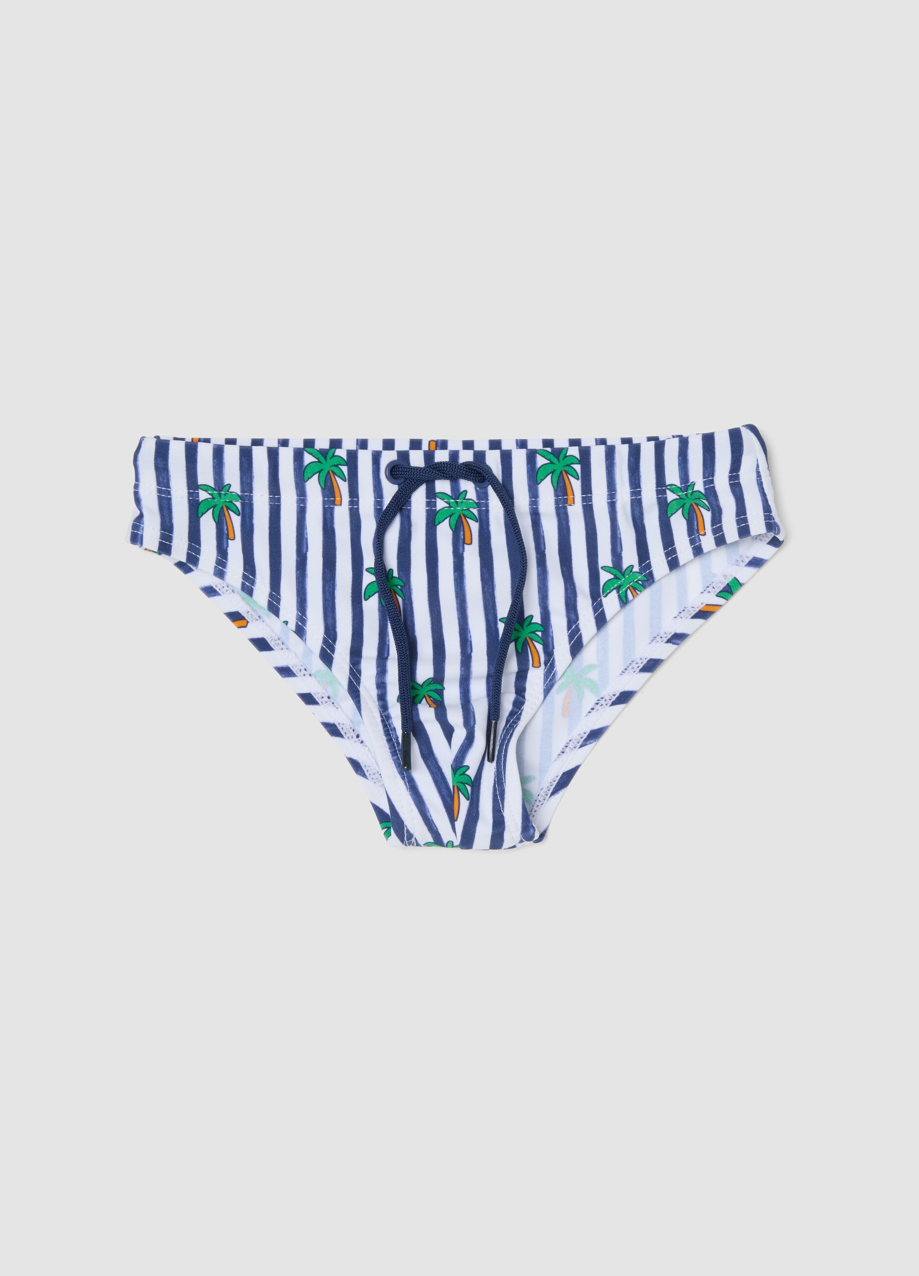 Blaue Swim-Briefs aus Stretchmaterial