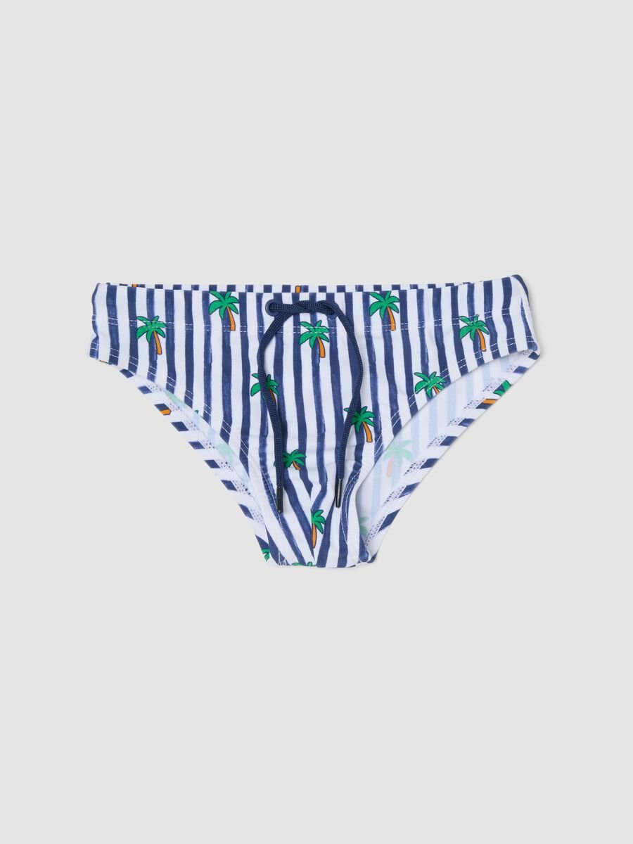 Blaue Swim-Briefs aus Stretchmaterial_0