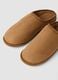 Light brown house slippers with plush-effect lining_1