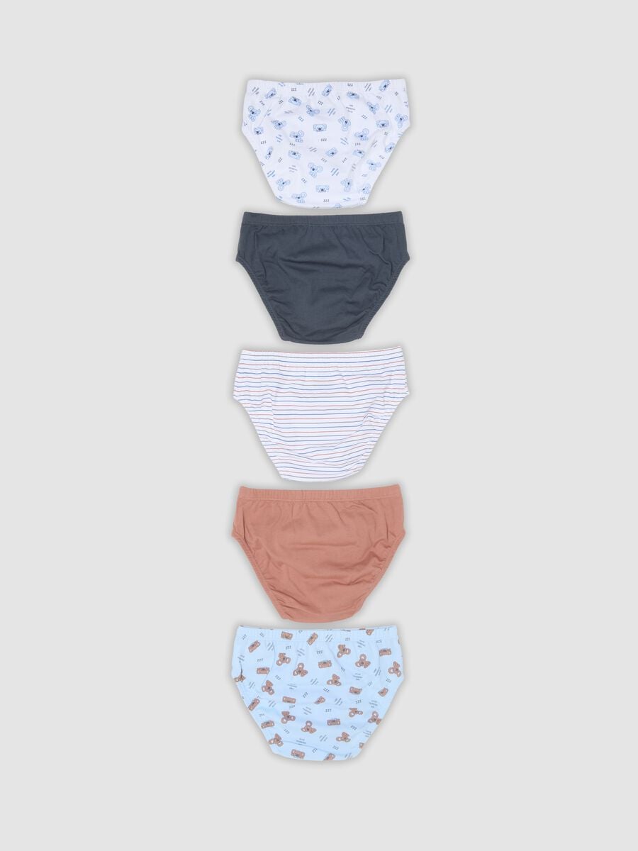 5er-Pack multicolor Slips aus reiner Bio-Baumwolle f&uuml;r Jungen_1