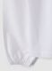 Blusa bianca in cotone elasticizzato con colletto regular fit_3