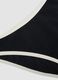 Slip de banho preto em tecido el&aacute;stico com debrum branco_5