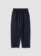Blaue Hose aus Stretch-Baumwolle mit elastischem Bund, Regular Fit_4