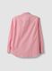 Camicia rossa e bianca a righe in puro cotone regular fit_2