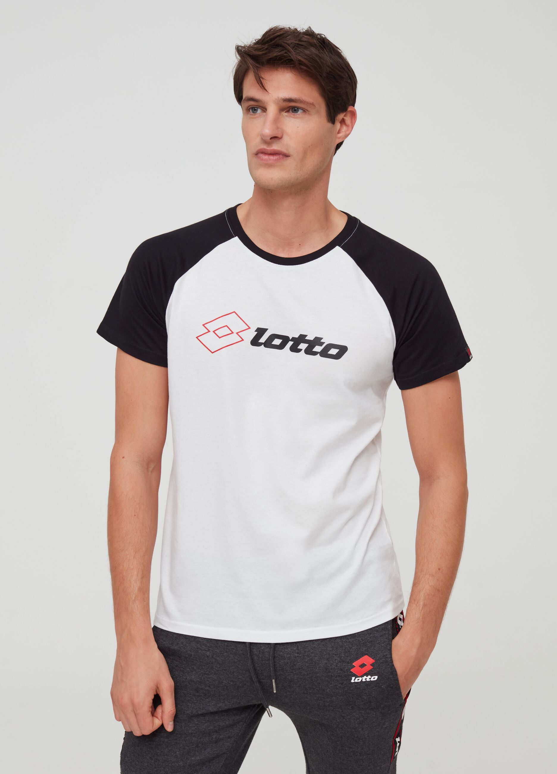 T-shirt maniche raglan stampa Lotto 