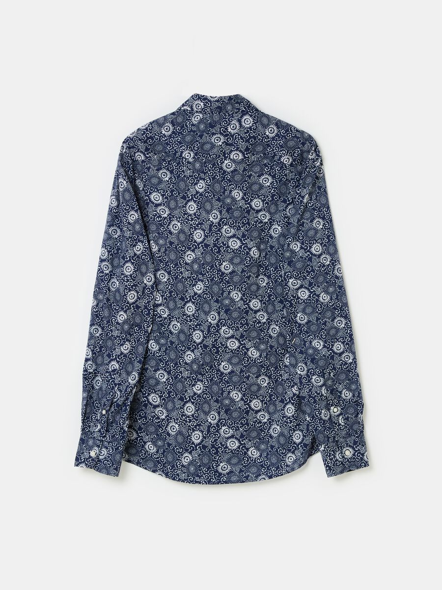 Floral pattern shirt in cotton_4