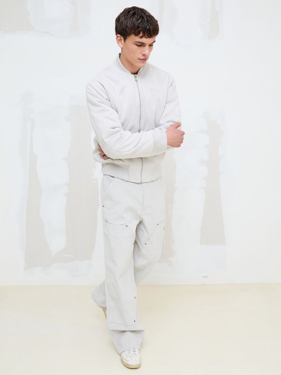 Corduroy Carpenter Trousers Light Beige_0