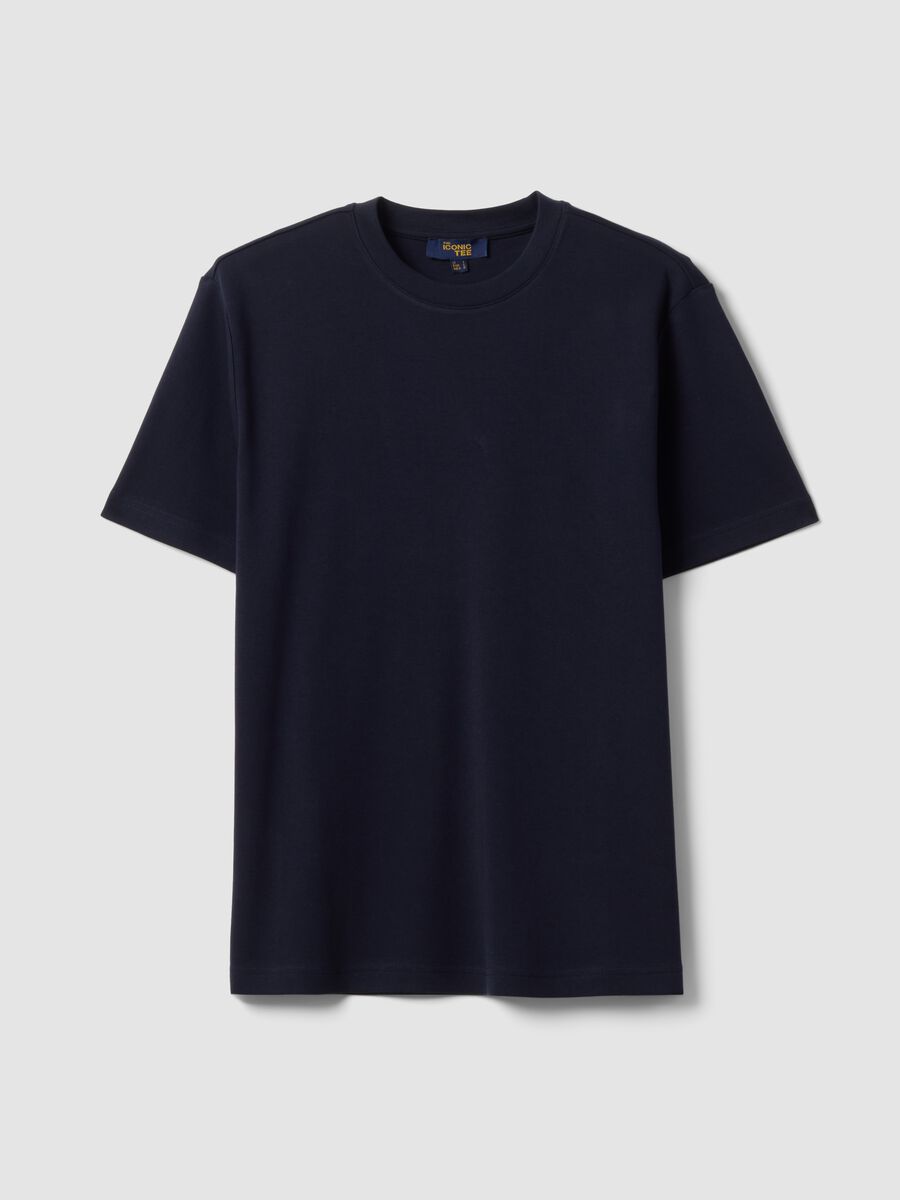 &Mu;&pi;&lambda;&epsilon; &alpha;&nu;&delta;&rho;&iota;&kappa;ό T-shirt &alpha;&pi;ό 100% &beta;&alpha;&mu;&beta;ά&kappa;&iota; &mu;&epsilon; &kappa;&omicron;&nu;&tau;ό &mu;&alpha;&nu;ί&kappa;&iota;, regular fit_4