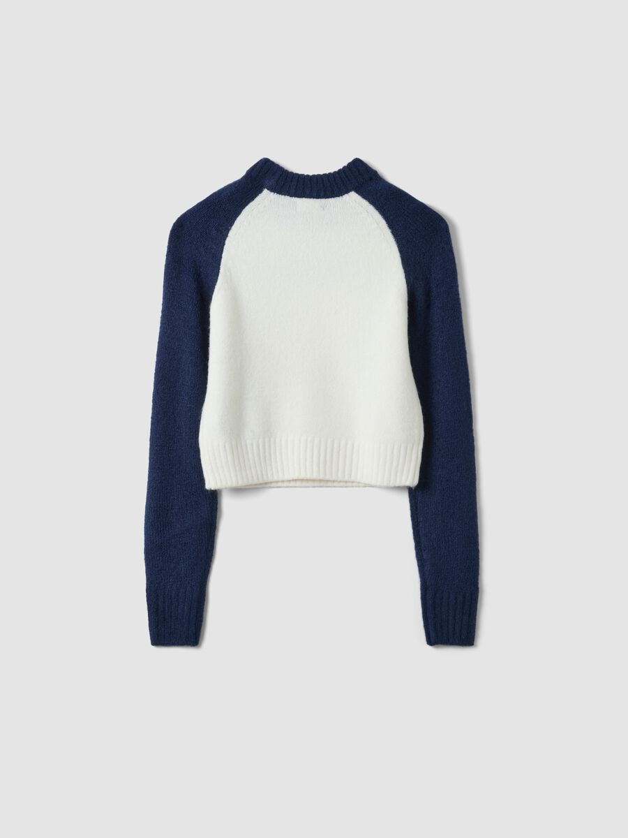 Blue stretch crew-neck top_2