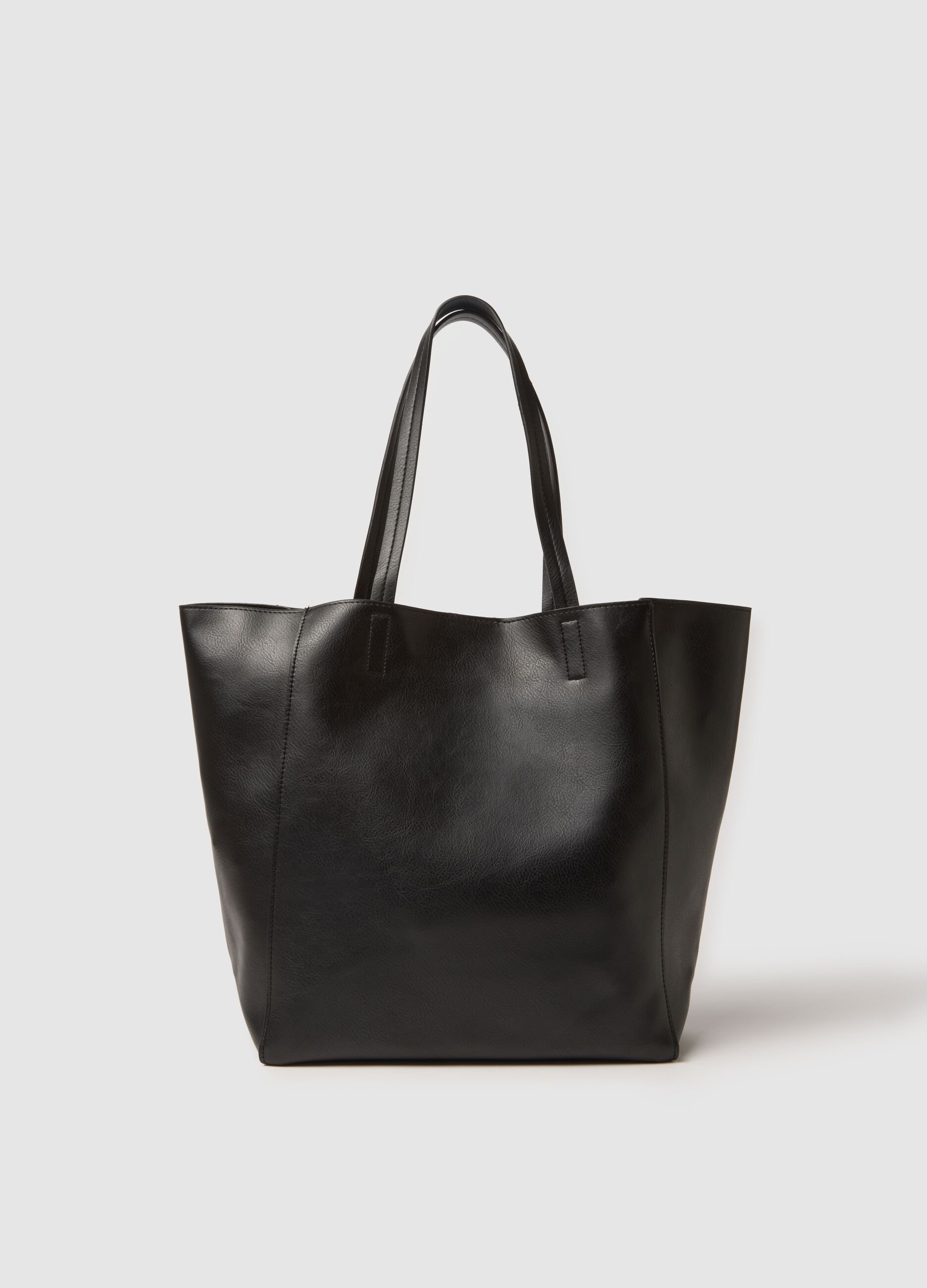 Black shopper bag