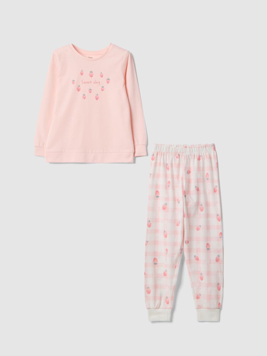 Rosa Schlafanzug aus Bio-Baumwolle_0