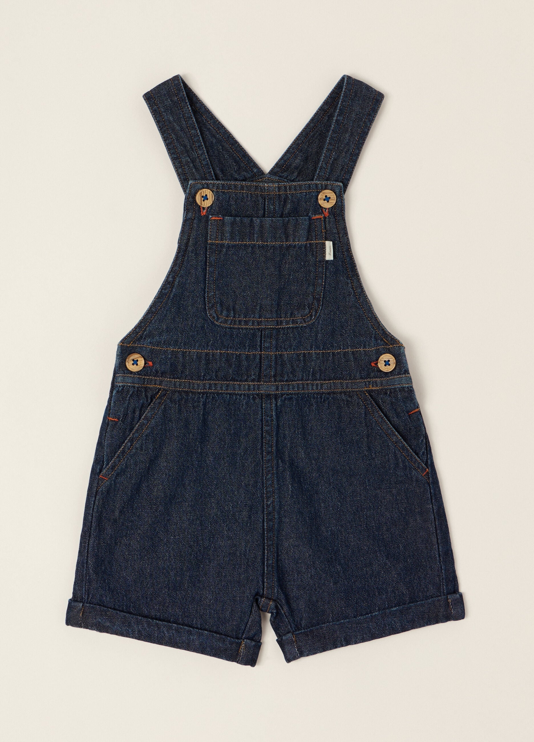 IANA Latzhose aus reinem Baumwoll-Chambray