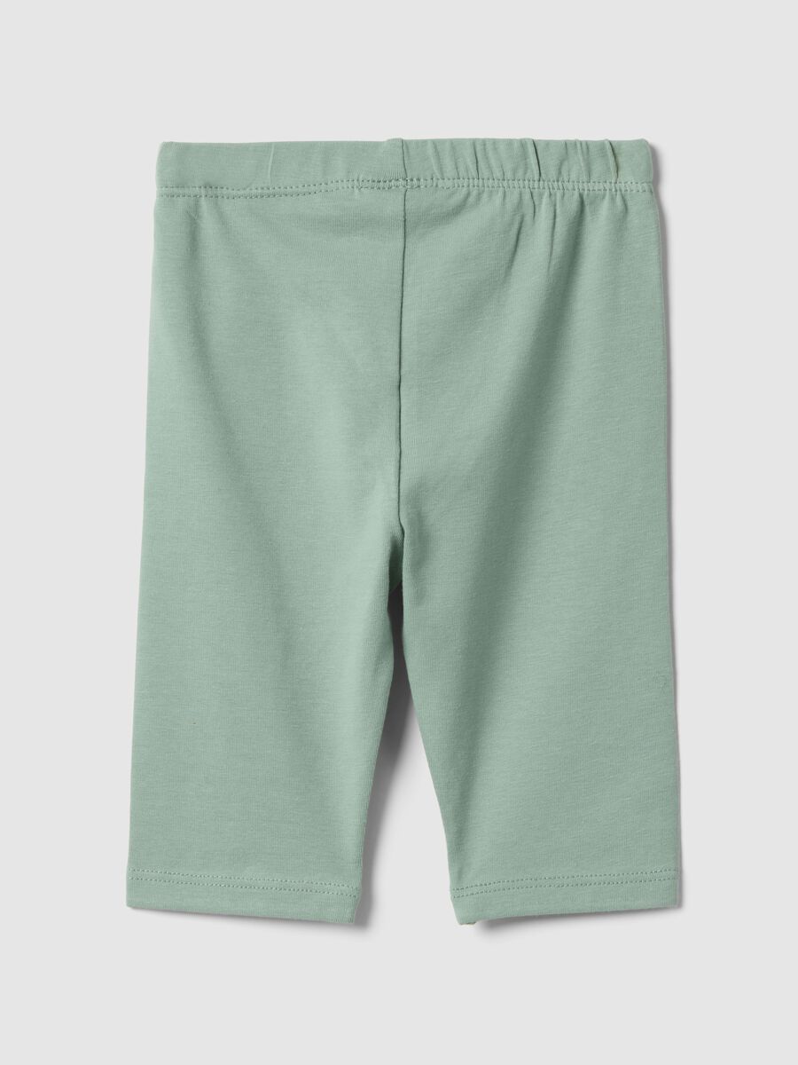 Gr&uuml;ne stretchige Baumwollleggings f&uuml;r M&auml;dchen im Skinny Fit_1