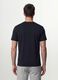 Schwarzes Slim-Fit T-Shirt aus Bio-Baumwolle mit kurzen &Auml;rmeln_3