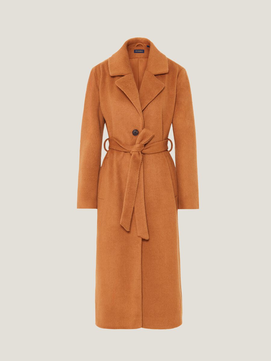 Long single-breasted coat with belt_3