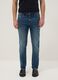 Skinnige Fit Jeans aus elastischem Baumwollstoff in Blau_1