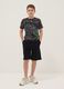 Boys' black 100% cotton comfort-fit shorts_0
