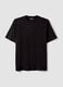 Black pure cotton regular-fit short-sleeve T-shirt_0