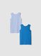 2-pack of blue organic cotton crew-neck vests_1