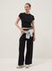 Black Pure Cotton Baggy Jogger Trousers_0