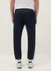 Blue regular fit trousers with elasticated waist_2