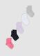 5er-Pack kurze, mehrfarbige Socken aus Bio-Stretch-Baumwolle_0