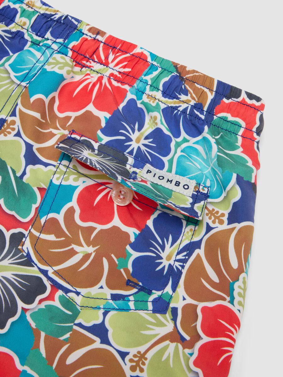Multicolour floral print swim shorts_2