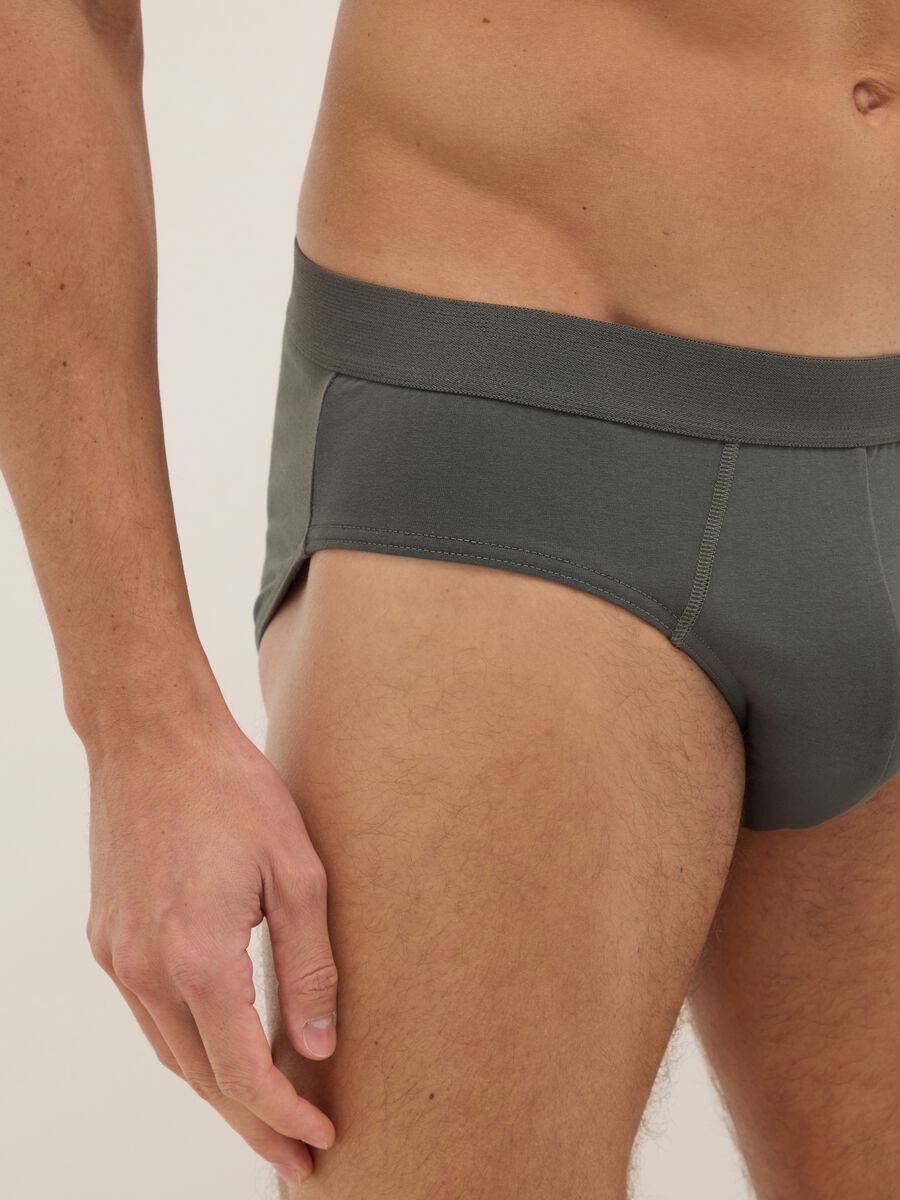 Multipack of regular fit multicolour stretch cotton briefs_3
