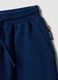 Children's blue cotton blend regular fit shorts_3