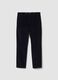 Pantaloni chino blu in cotone elasticizzato_0