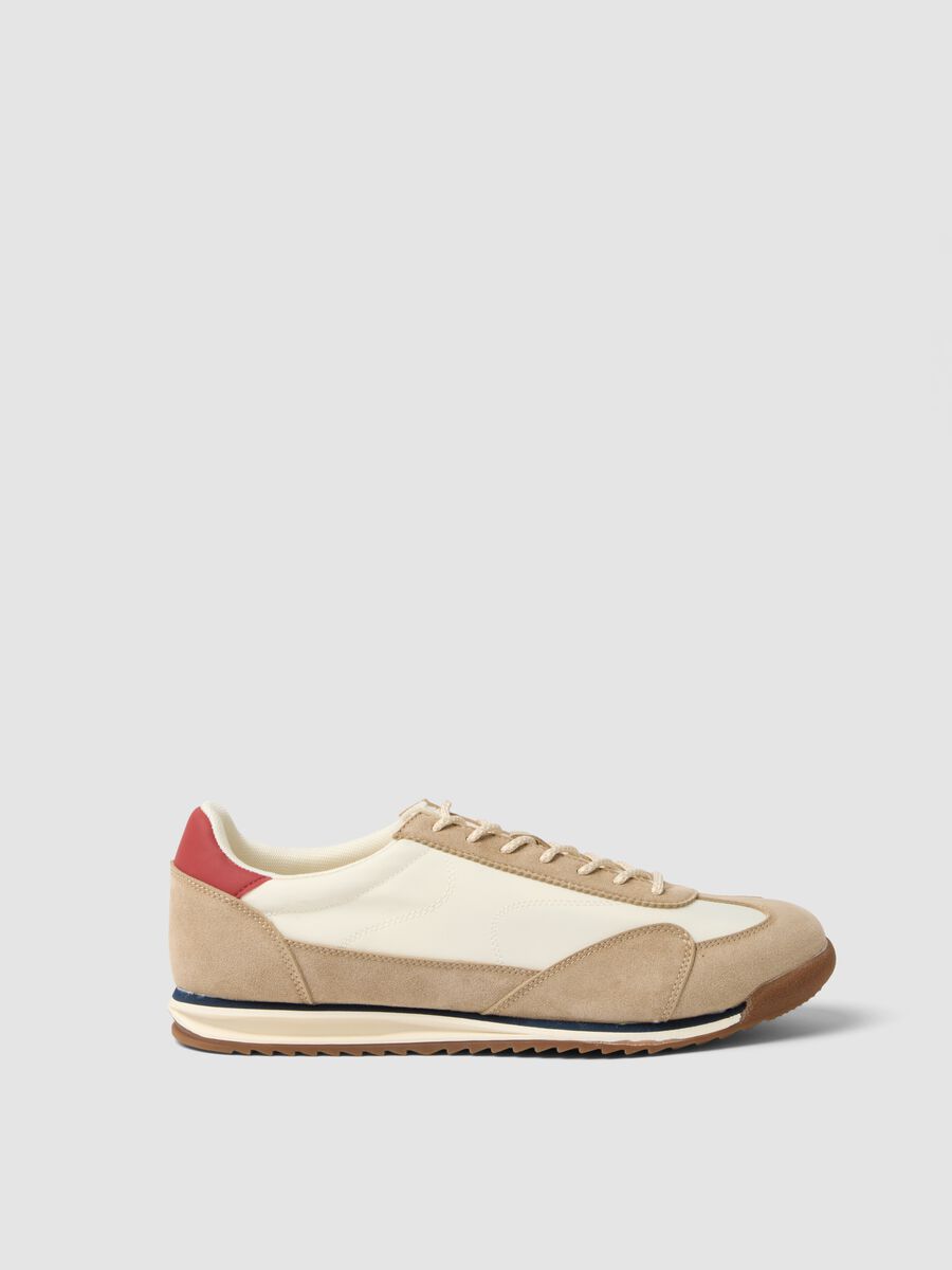 Multicolour genuine leather sneakers with lightweight sole_0