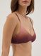 Braunes Bikini-Top aus Stretchmaterial mit Ombr&eacute;-Effekt_3