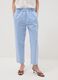 Hellblaue Regular-Fit-Hose aus Stretchbaumwolle_1