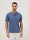 Blue short-sleeve regular fit t-shirt with seraphim collar_2